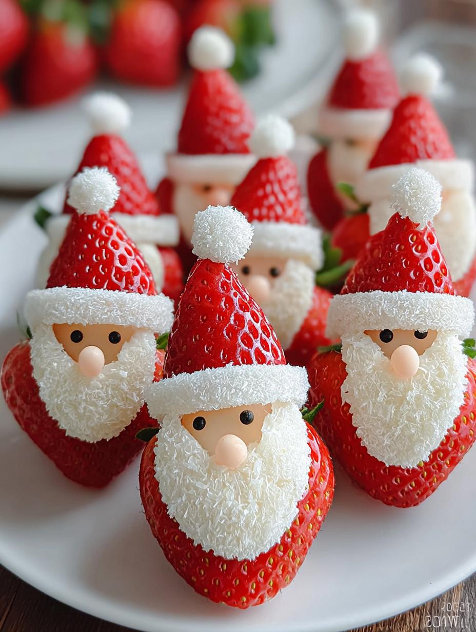 Fresas Papá Noel Navidad: 9 Pasos Para un Dulce Festivo - Strawberry Santas Festive Christmas - main visual representation