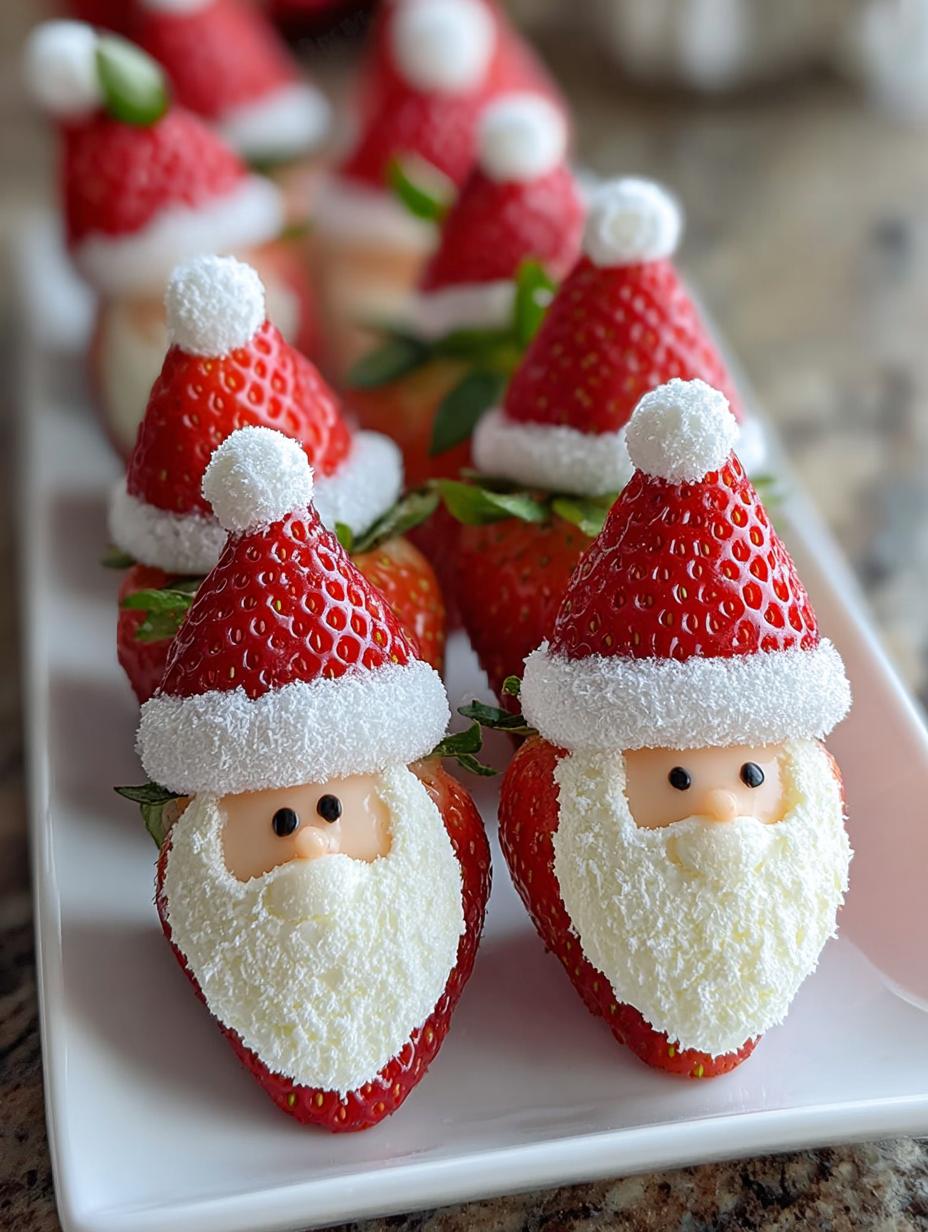 Fresas Papá Noel Navidad: 9 Pasos Para un Dulce Festivo - Strawberry Santas Festive Christmas - additional detail
