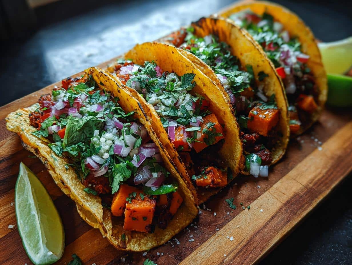 Tacos Batata Asada Chorizo: ¡Dulce y Pícaro Festín! 83 Tacos Batata Asada Chorizo: ¡Dulce y Pícaro Festín! - Tacos Batata Asada Chorizo - additional detail
