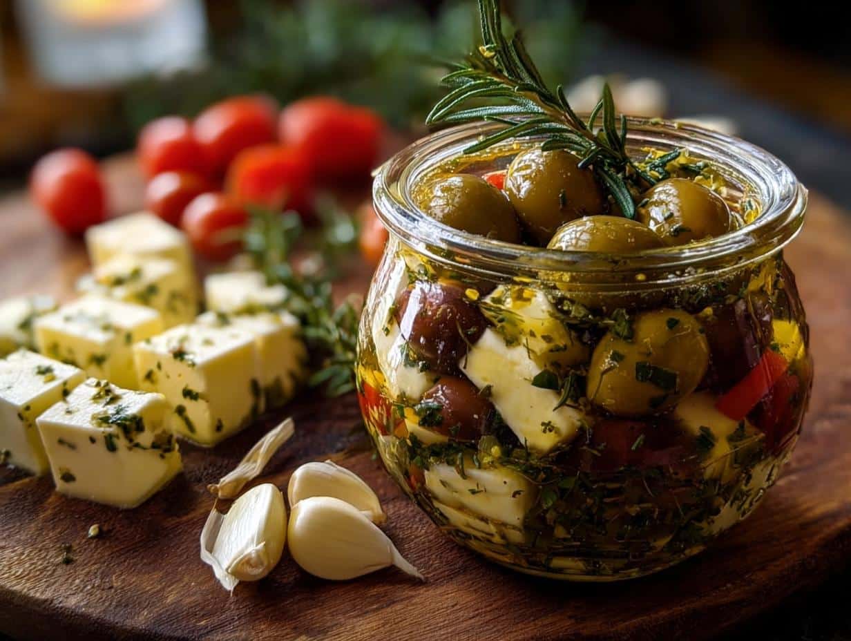 Tarro Queso Aceitunas: Sabor Magnífico - Tarro Queso Aceitunas Marinado - additional detail