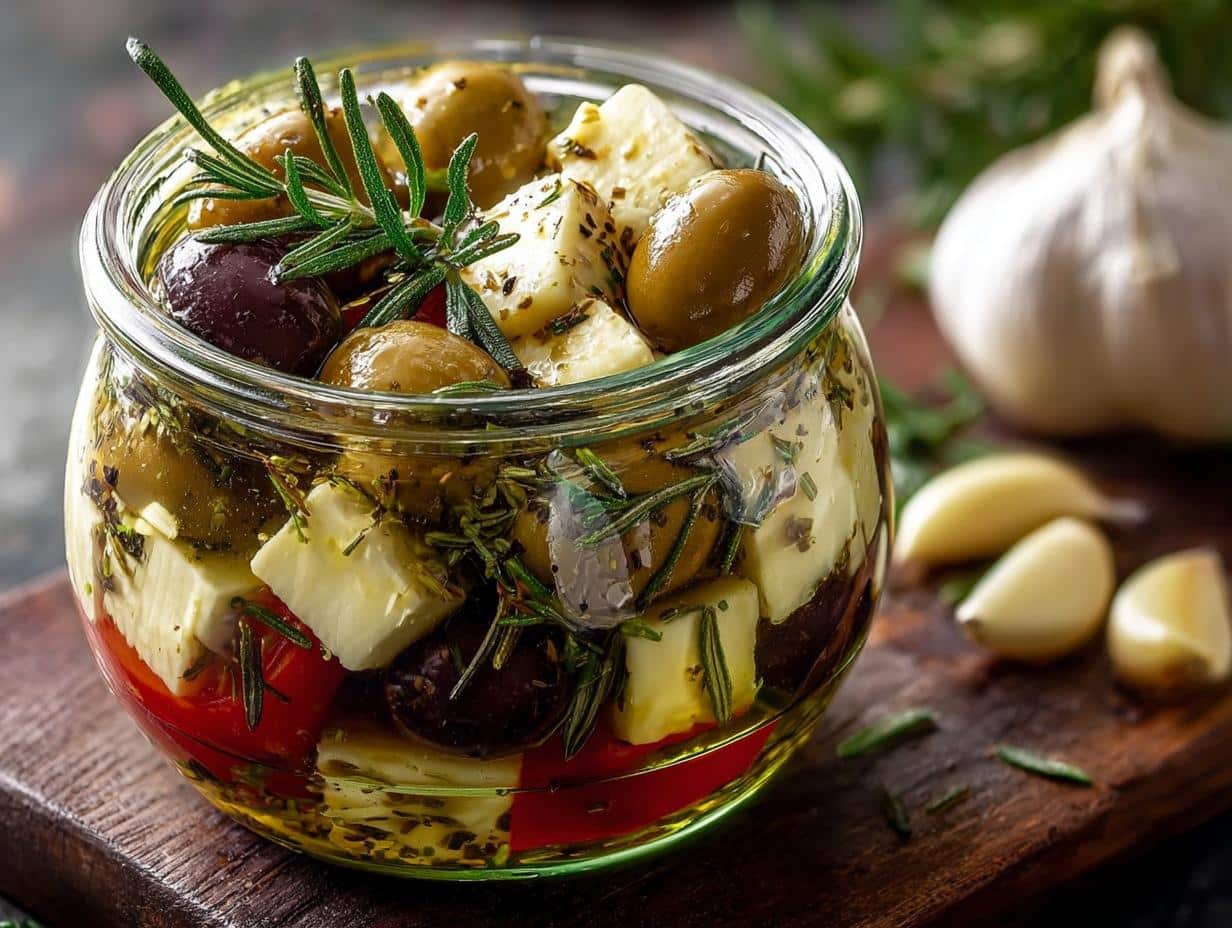 Tarro Queso Aceitunas: Sabor Magnífico - Tarro Queso Aceitunas Marinado - additional detail