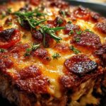 Tentador Pastel Carne Gratinado