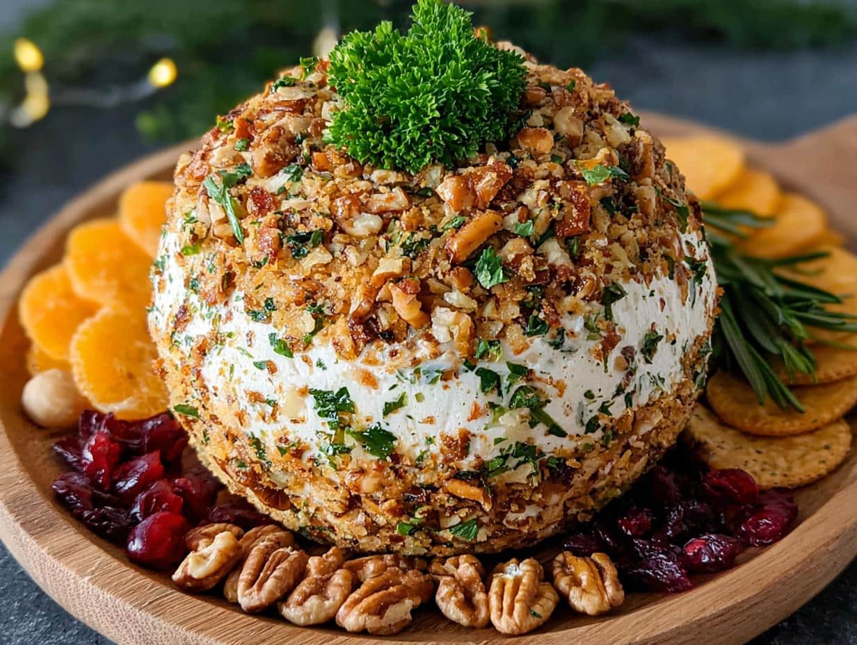 Bola de Queso de Pavo Festiva - Ingredientes y preparación paso a paso