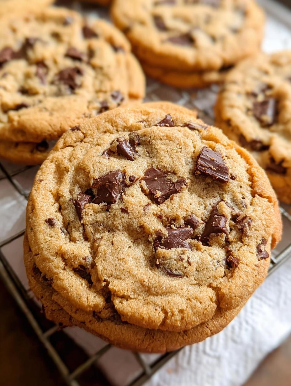 ¡Drop Like Its Hot! 1 secreto para el sabor potente - Deliciosas galletas de mantequilla de cacahuete con chispas de chocolate recién horneadas