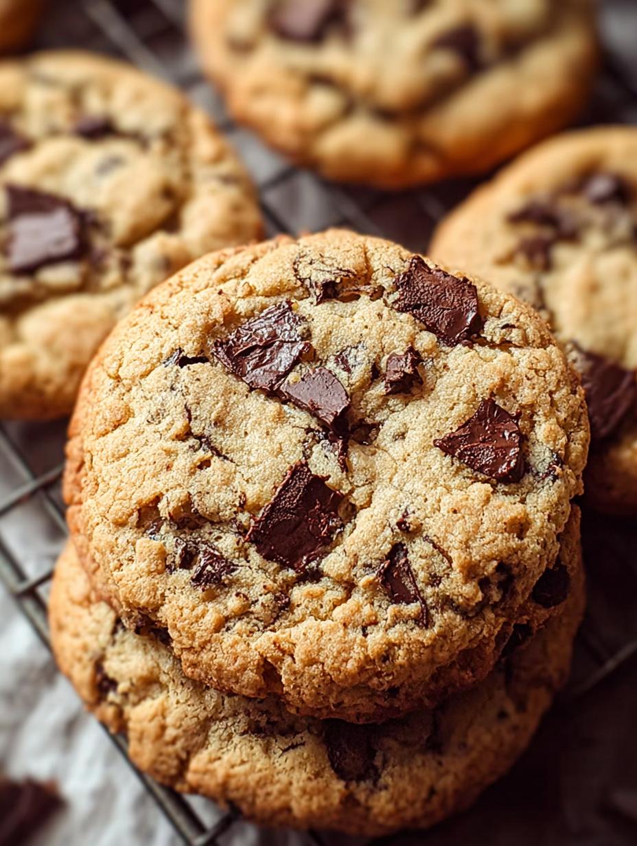 ¡Drop Like Its Hot! 1 secreto para el sabor potente - Galletas de mantequilla de cacahuete con chispas de chocolate en un plato