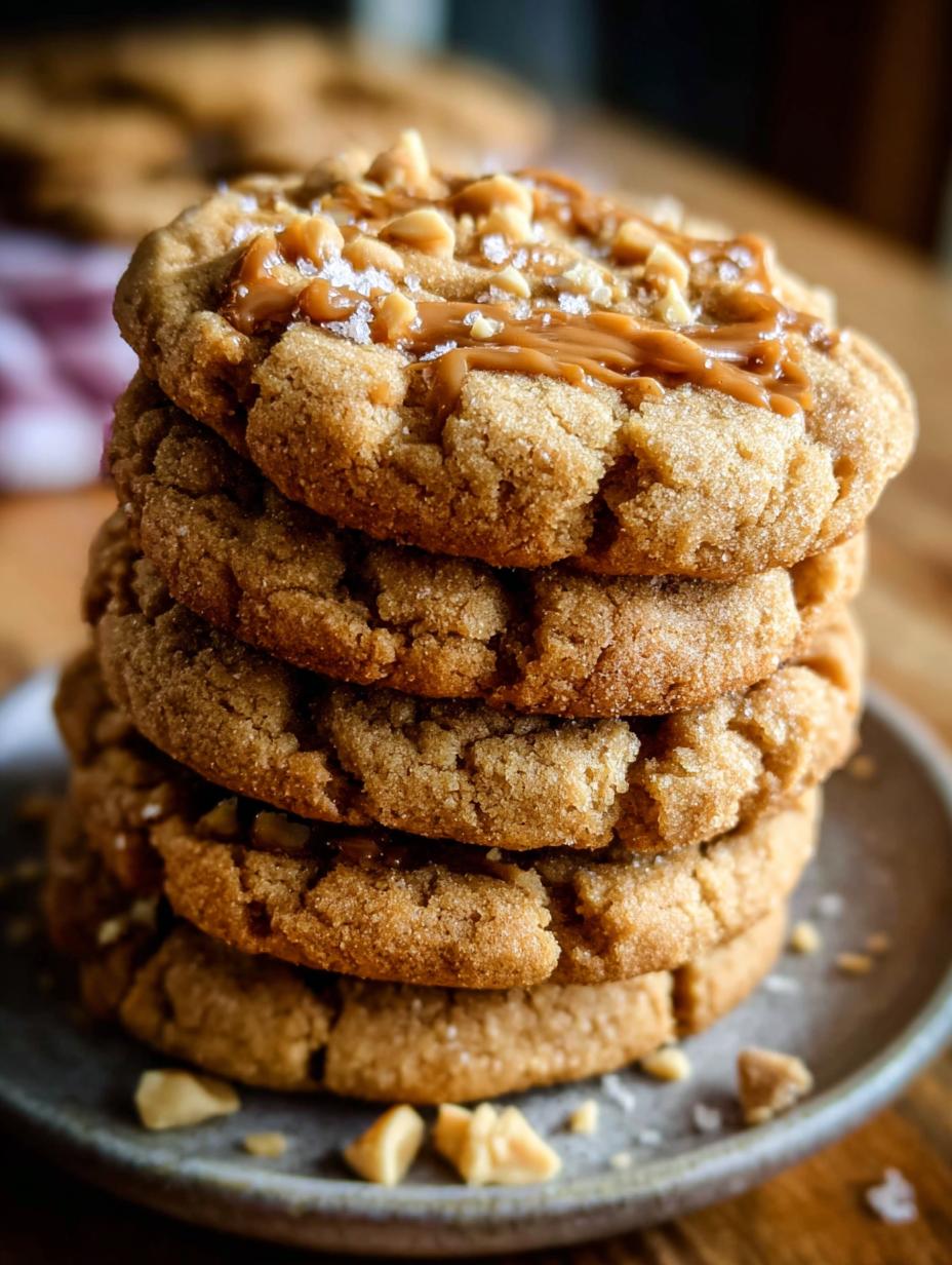 Deliciosas galletas de mantequilla de cacahuete masticables recién horneadas, For Chewy Peanut Butter