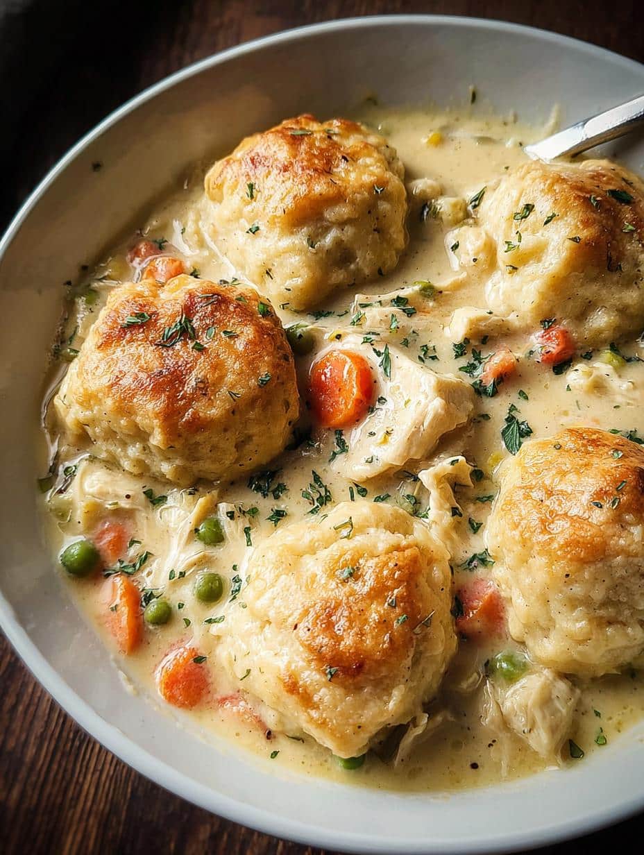 Homestyle Chicken Dumplings: 1 Platillo Increíblemente Reconfortante 106 Homestyle Chicken Dumplings: 1 Platillo Increíblemente Reconfortante - Homestyle Chicken Dumplings Biscuits - additional detail