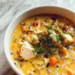 Sopa Cremosa Pollo Arroz: ¡1 Secreto Maravilloso! 2 Sopa Cremosa Pollo Arroz