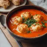 Sopa Tomate Con Dumplings