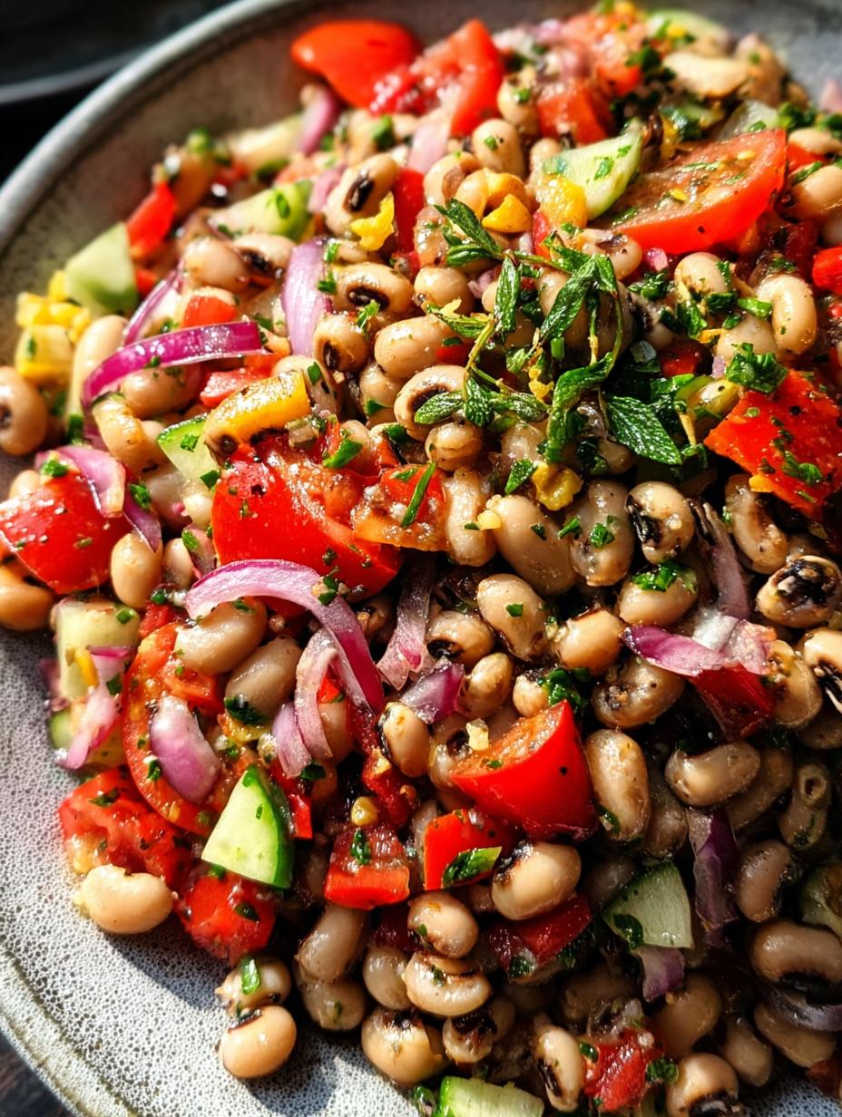 Zesty Black Eyed Pea vibrante y refrescante, lista en 15 minutos, perfecta para cualquier reunión
