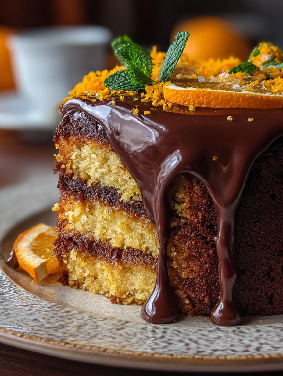 Explosivo Bizcocho Naranja Ganache Chocolate: ¡Un Placer Único! - Bizcocho Naranja Ganache Chocolate - main visual representation