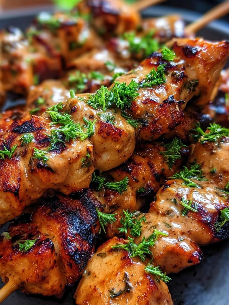 Deliciosas Brochetas Pollo Bang Bang con salsa bang bang, servidas con arroz y ensalada