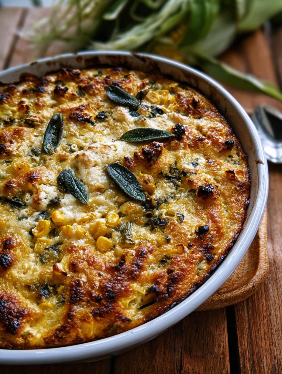 Delicioso Gratinado Maiz Poblano: Sabor en 12 Pasos - Gratinado de Maíz Poblano cremoso y burbujeante recién salido del horno, listo para servir