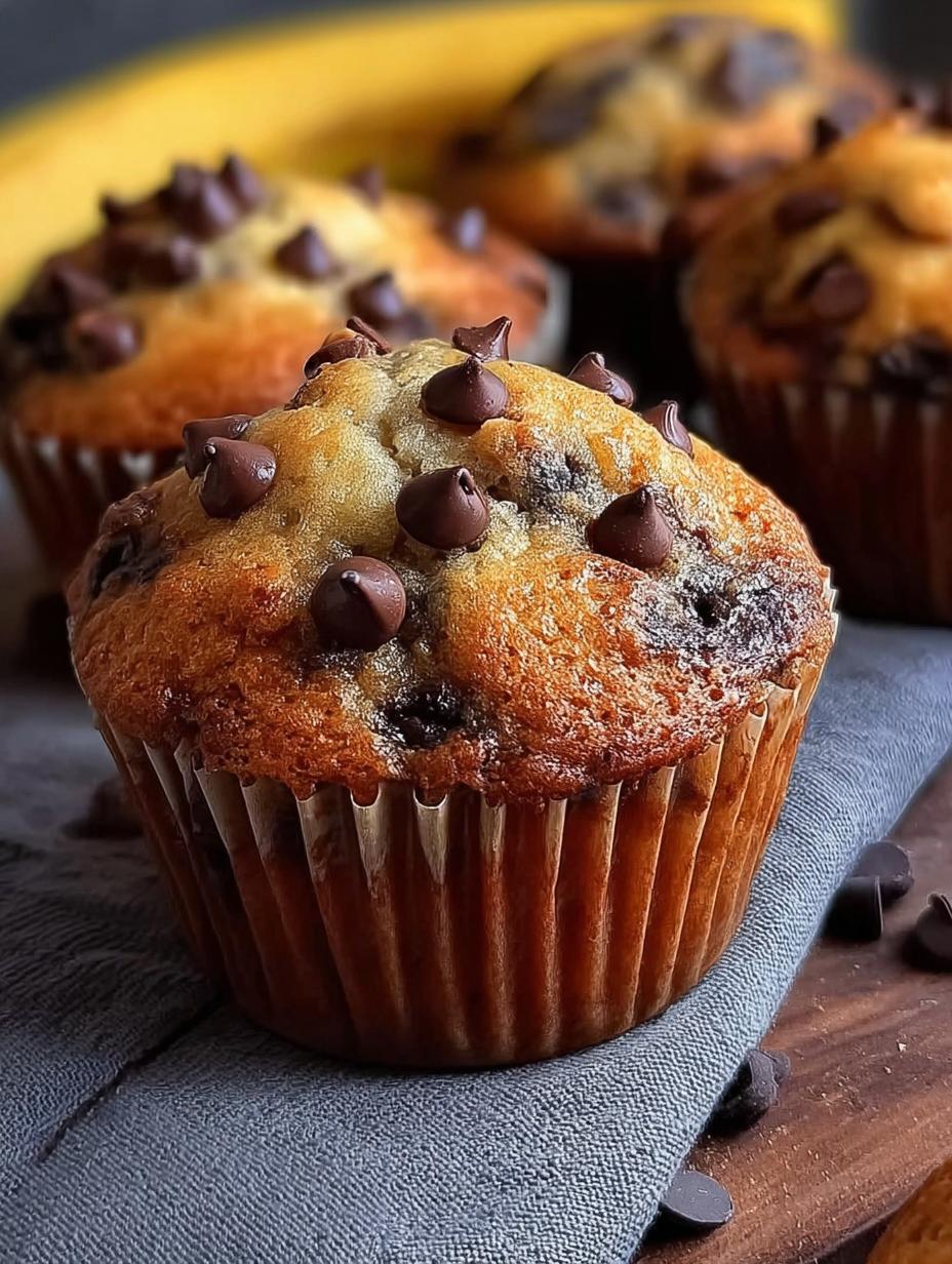 ¡Muffins Banana Con Chips: 12 Bocado de Dulce Felicidad! - Muffins Banana Con Chips - main visual representation