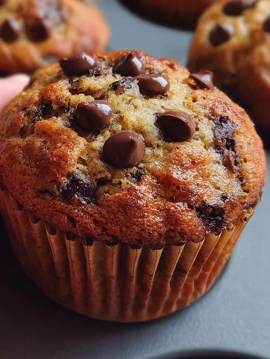 ¡Muffins Banana Con Chips: 12 Bocado de Dulce Felicidad! - Muffins Banana Con Chips - additional detail