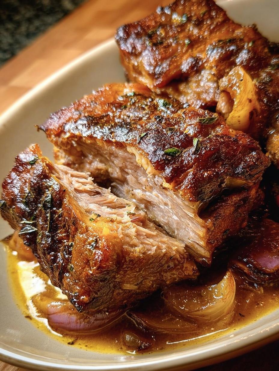 Paleta Cerdo Estofada Sidra: 1 Secreto Suculento Familiar 78 Deliciosa Paleta Cerdo Estofada Sidra desmenuzada, bañada en su salsa, acompañada de puré de patatas cremoso y perejil fresco.