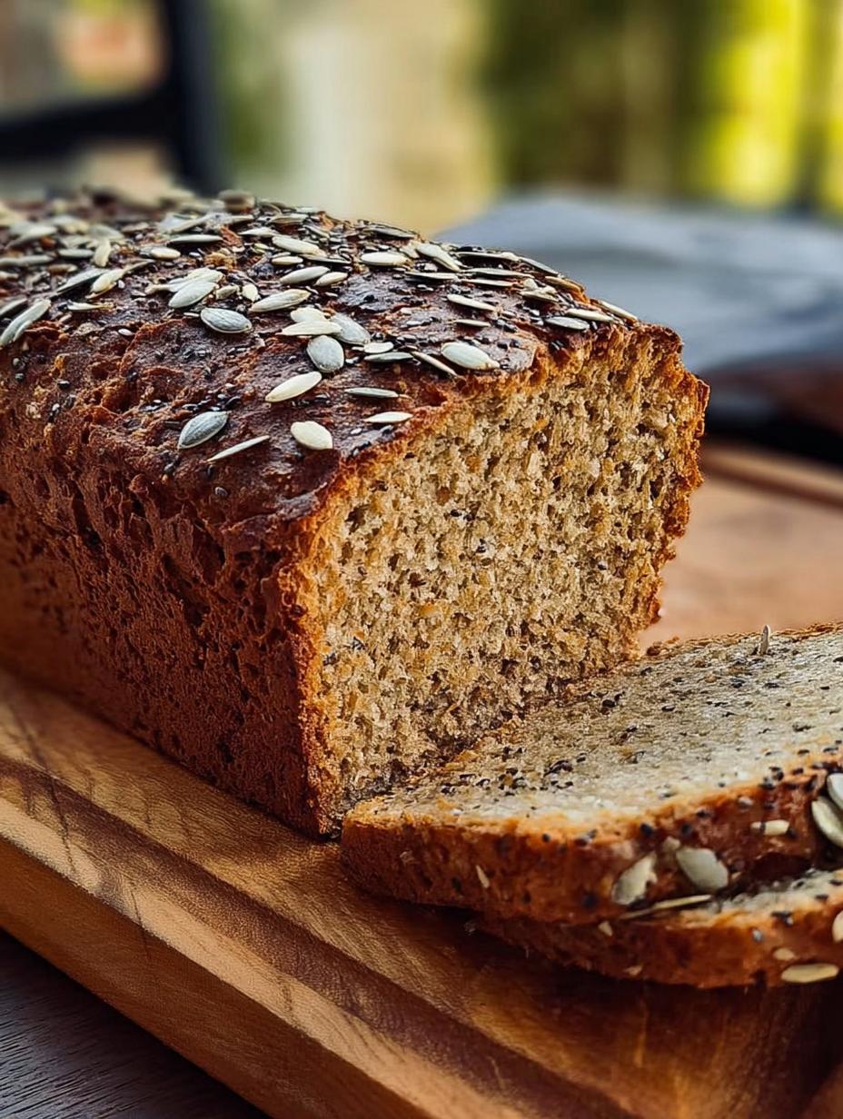 Pan Avena Chia: Sabor Infalible en 40 Minutos 72 Pan Avena Chia: Sabor Infalible en 40 Minutos - Pan Avena Chia - rebanadas en una tabla de madera