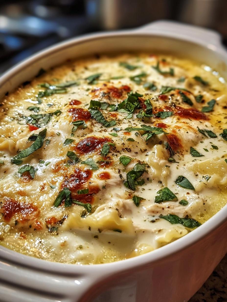 Deliciosa Sopa Lasana Blanca Cremosa servida en un tazón, lista para disfrutar