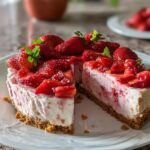 Cheesecake Vegano Fresa: 1 Postre ¡Increíblemente Cremoso! 2 Cheesecake Vegano Fresa