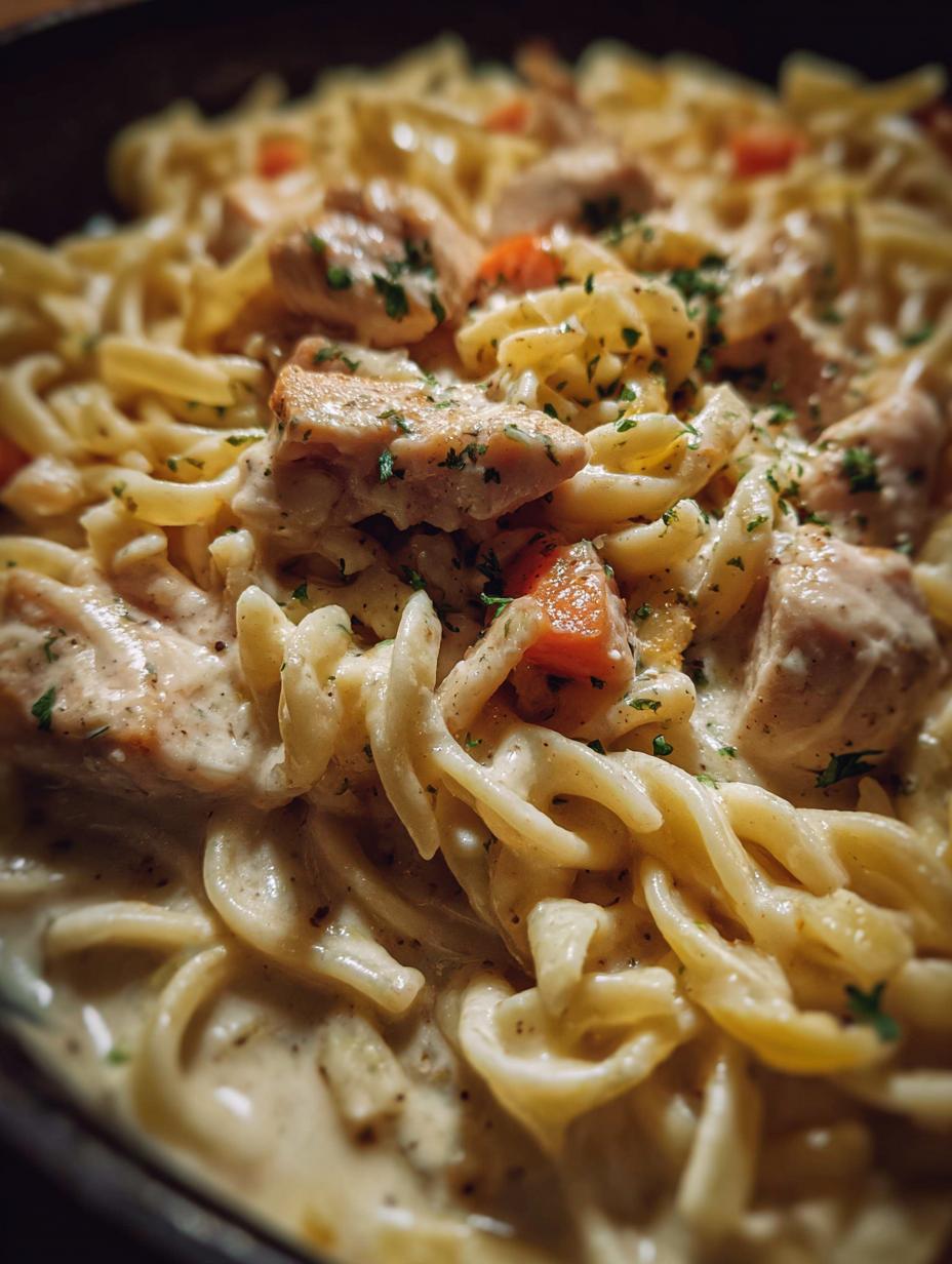 Fideos Cremosos Con Pollo: El Secreto de 1 Delicia Irresistible - Fideos Cremosos Con Pollo - main visual representation