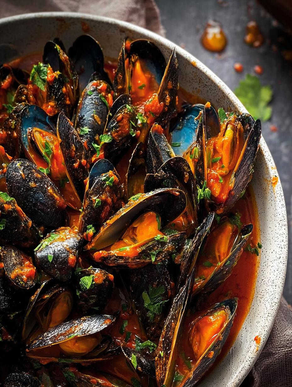 ¡Explosión! 1kg Mejillones Marinera Salsa Picantita 86 ¡Explosión! 1kg Mejillones Marinera Salsa Picantita - Mejillones frescos en salsa roja picante