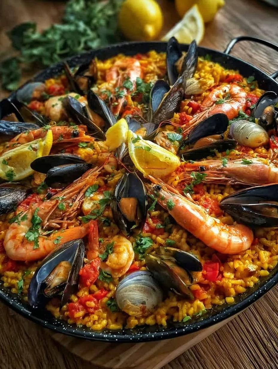 Paella Mariscos Festiva: ¡La Magnífica en 12 Pasos! - Paella Mariscos Festiva - main visual representation