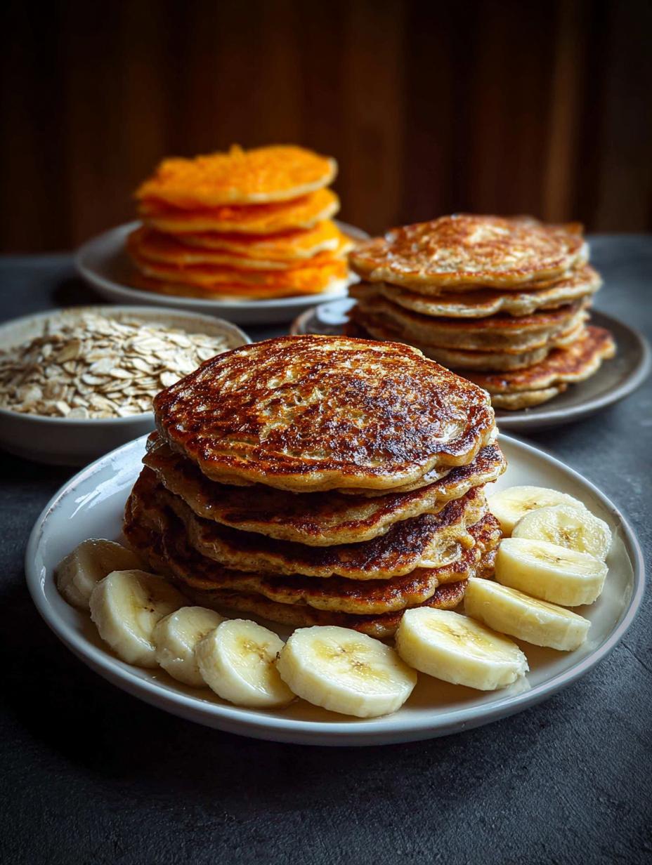Revolución Del Desayuno Guía: ¡Descubre 7 Desayunos épicos! 74 Irresistible Revolución Del Desayuno Guía con tortitas de avena y plátano, frutas frescas y miel de maple