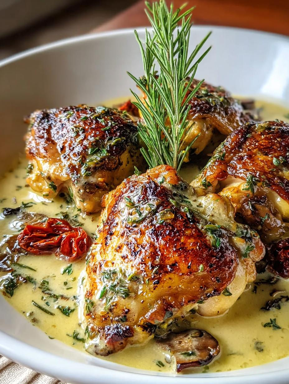 Creamy Dijon Chicken Thighs