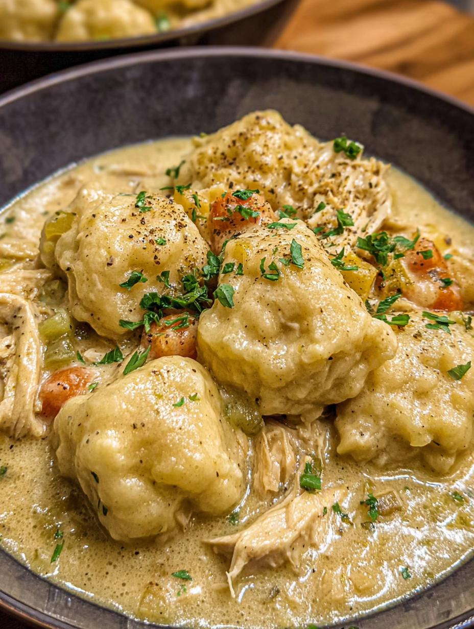 Crock Pot Chicken Dumplings
