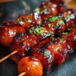 ¡Irresistibles Deliciosas Brochetas Chorizo Glaseadas en 7 Pasos! 3 Deliciosas Brochetas Chorizo Glaseadas