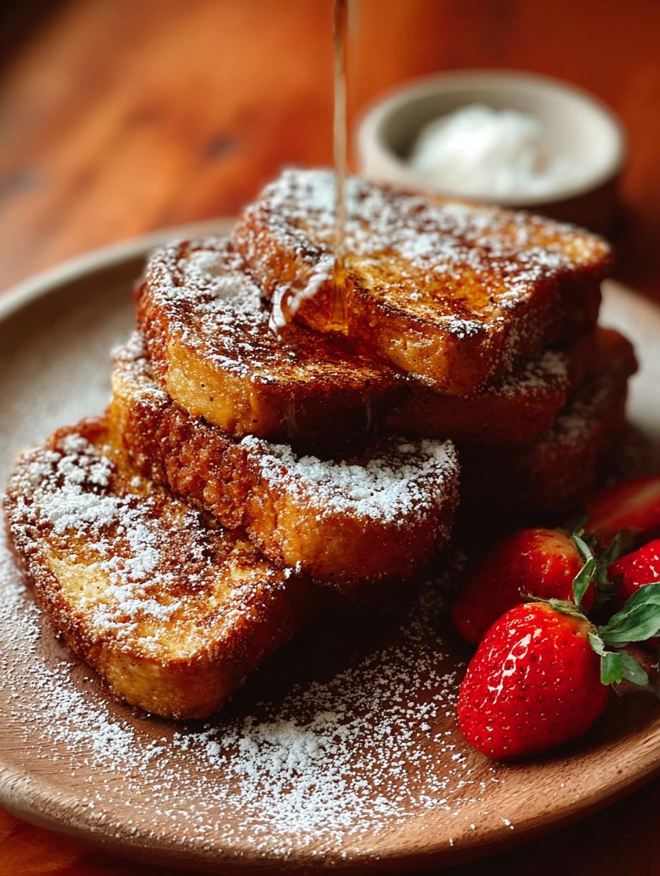 Variedad de Deliciosas Torrijas Azucar Canela, algunas con miel y otras con azúcar y canela, presentadas en un plato rústico.