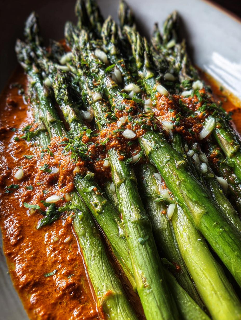 Deliciosos Esparragos Con Romesco