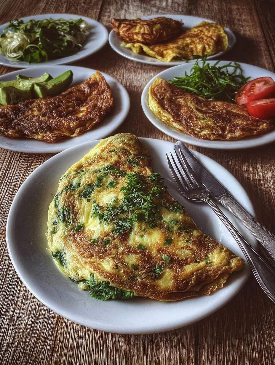 Omelettes Paso Paso Desayuno: Ingredientes frescos para un omelette saludable y delicioso