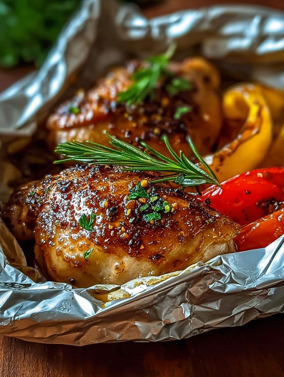 Pollo Papillote Con Miel