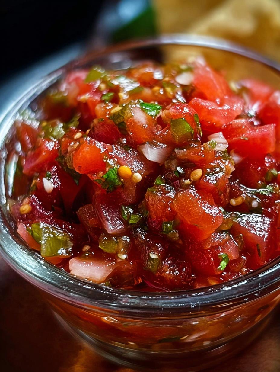 Salsa Casera: ¡5 Secretos para un Sabor Increíble! 73 Deliciosa Salsa Casera fresca con tomates, cilantro y jalapeños en un tazón rústico