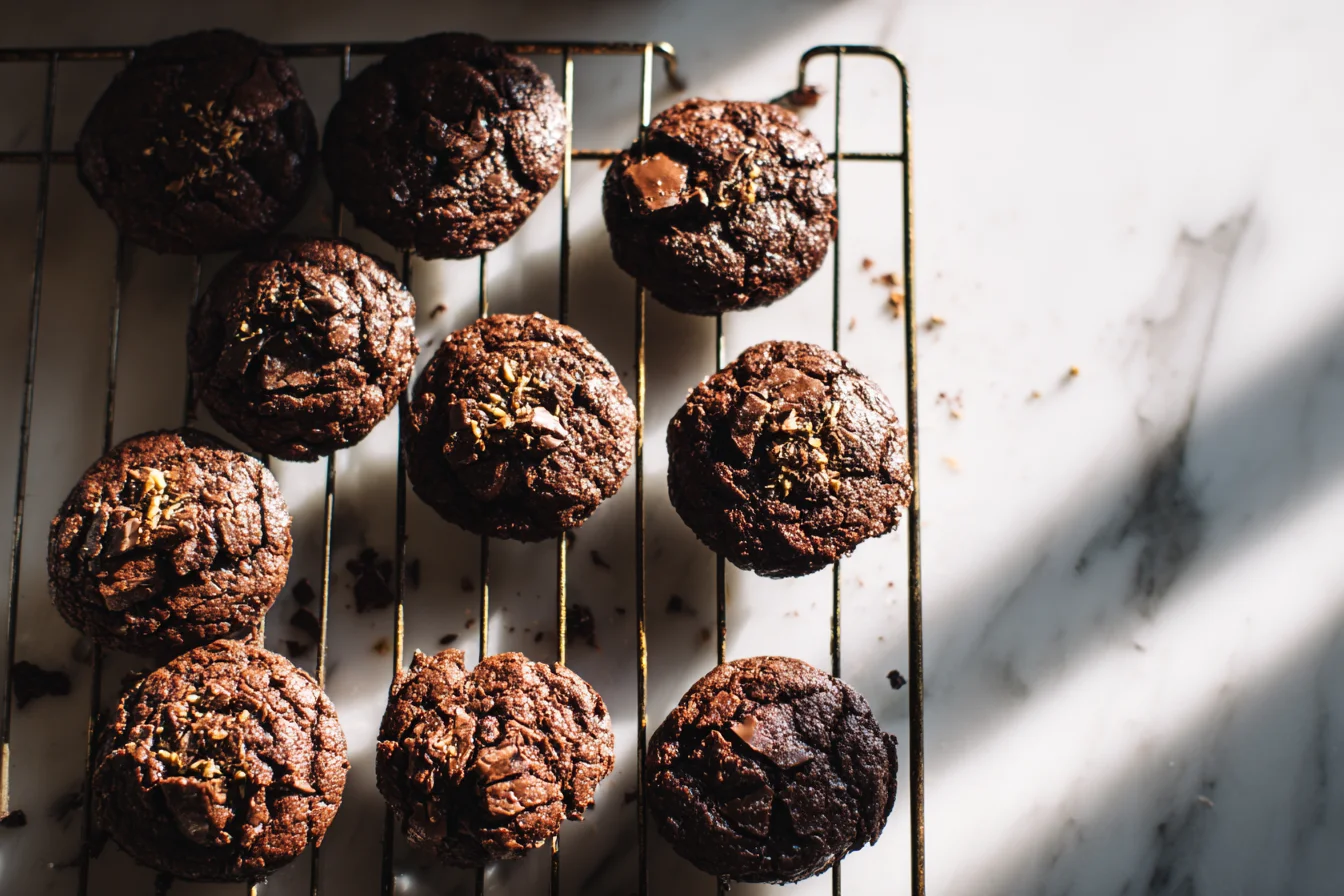 Brownies recién hecho y listo para servir
