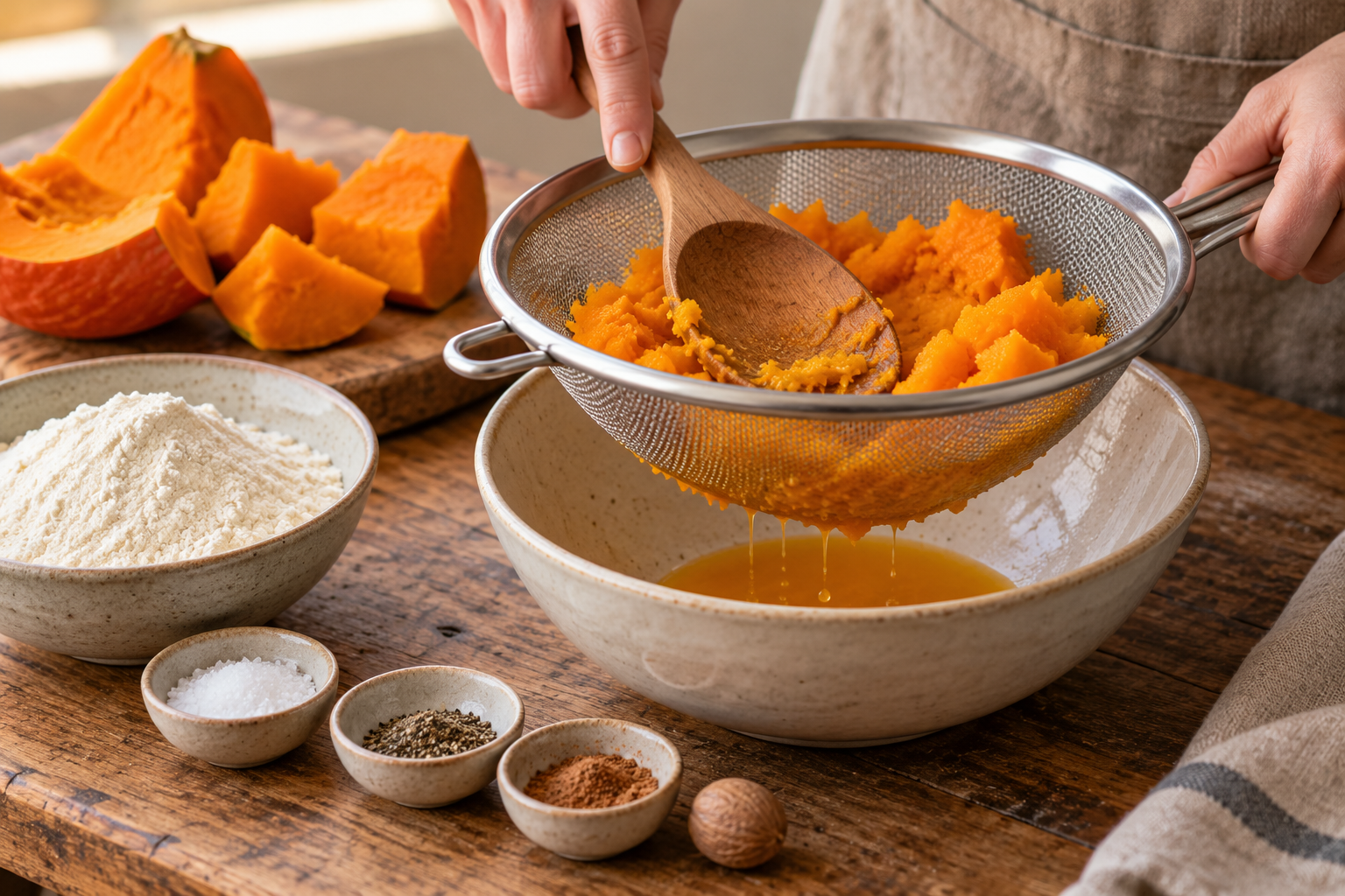 Noquis Calabaza Fáciles Una: El Increíble Secreto 1 65 Puré de calabaza cocida bien escurrido antes de incorporar la harina.